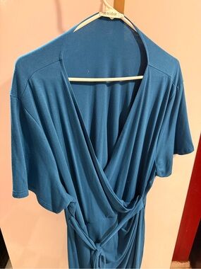 Midori Teal Blue Knit Top